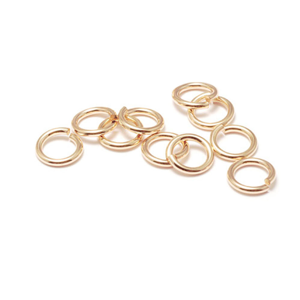 Jump Rings Gold Filled 3mm I.D. 22 Gauge Jump Rings, Pack of 10